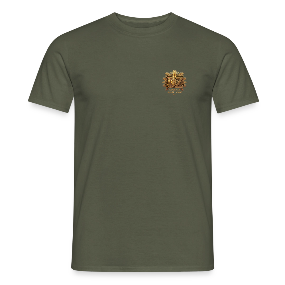 T-shirt Homme DZ Algeria - vert militaire