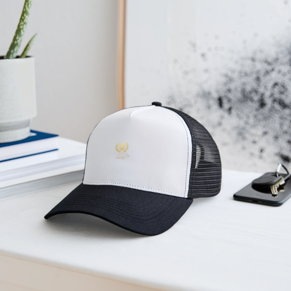 PZ- Édition Signature Or Casquette Premium - blanc/noir