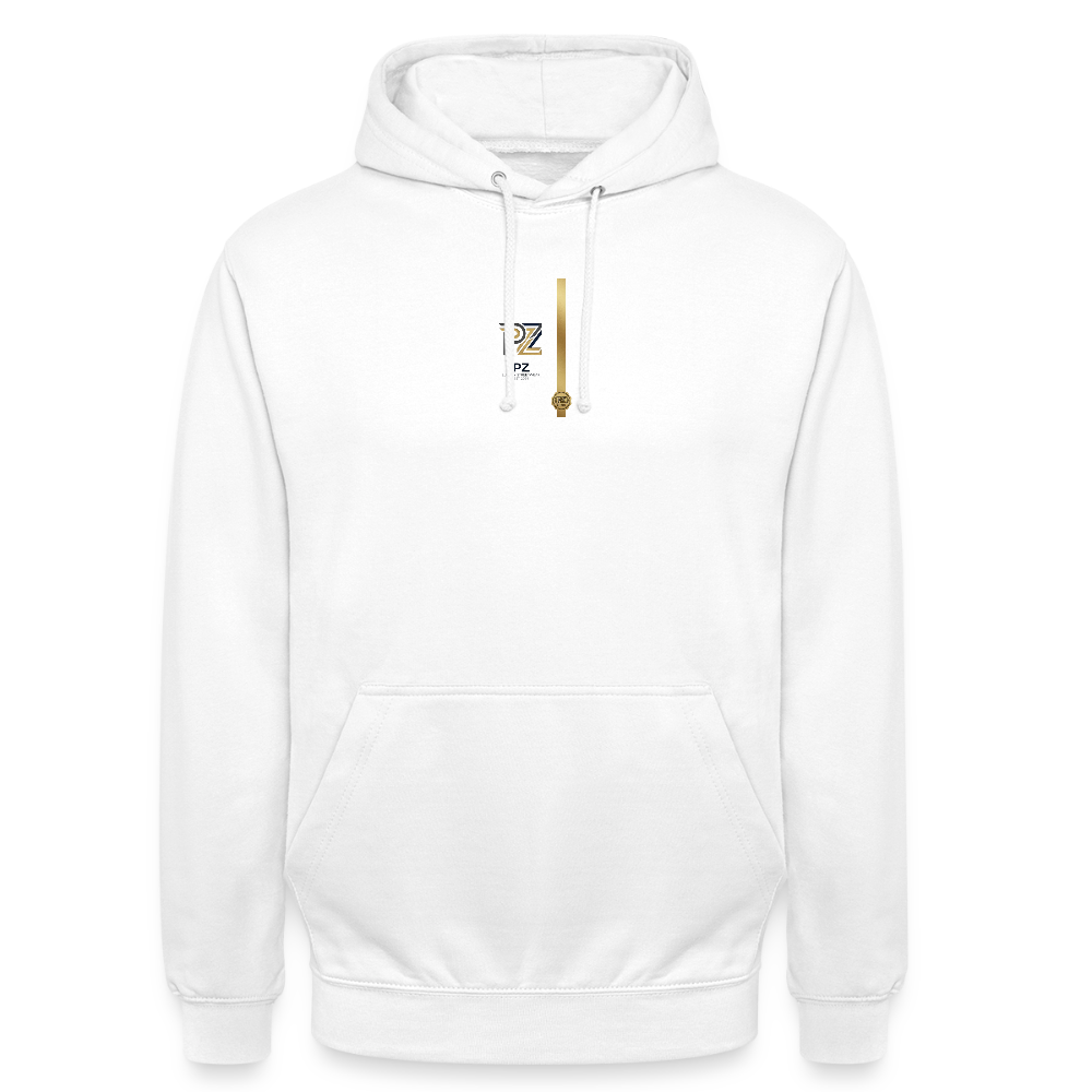 Hoodie Premium PZ- Édition Signature Or - blanc