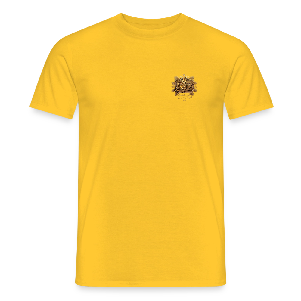 T-shirt Homme DZ Algeria - jaune