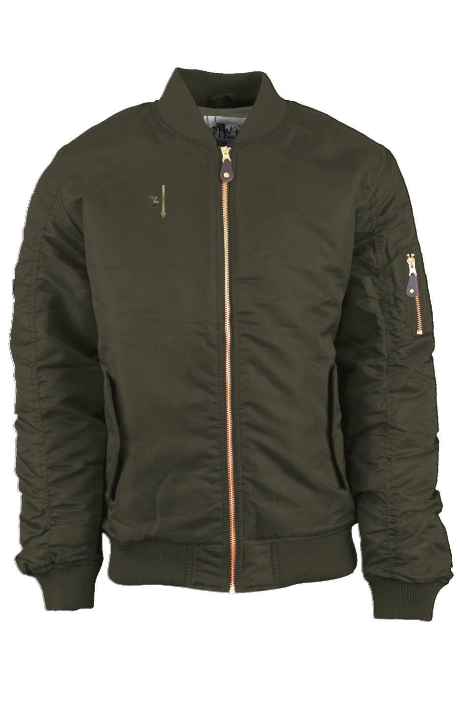 Bomber unisexe PZ Prestige, coloris olive