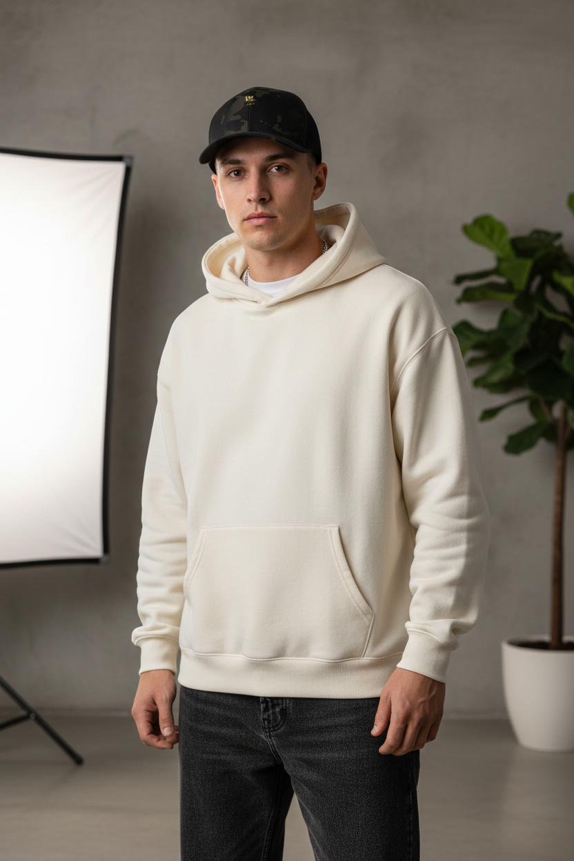 Homme portant la casquette Multicam Noir/Noir