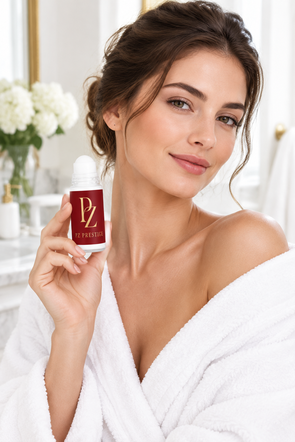 Mannequin avec le déodorant PZ Prestige