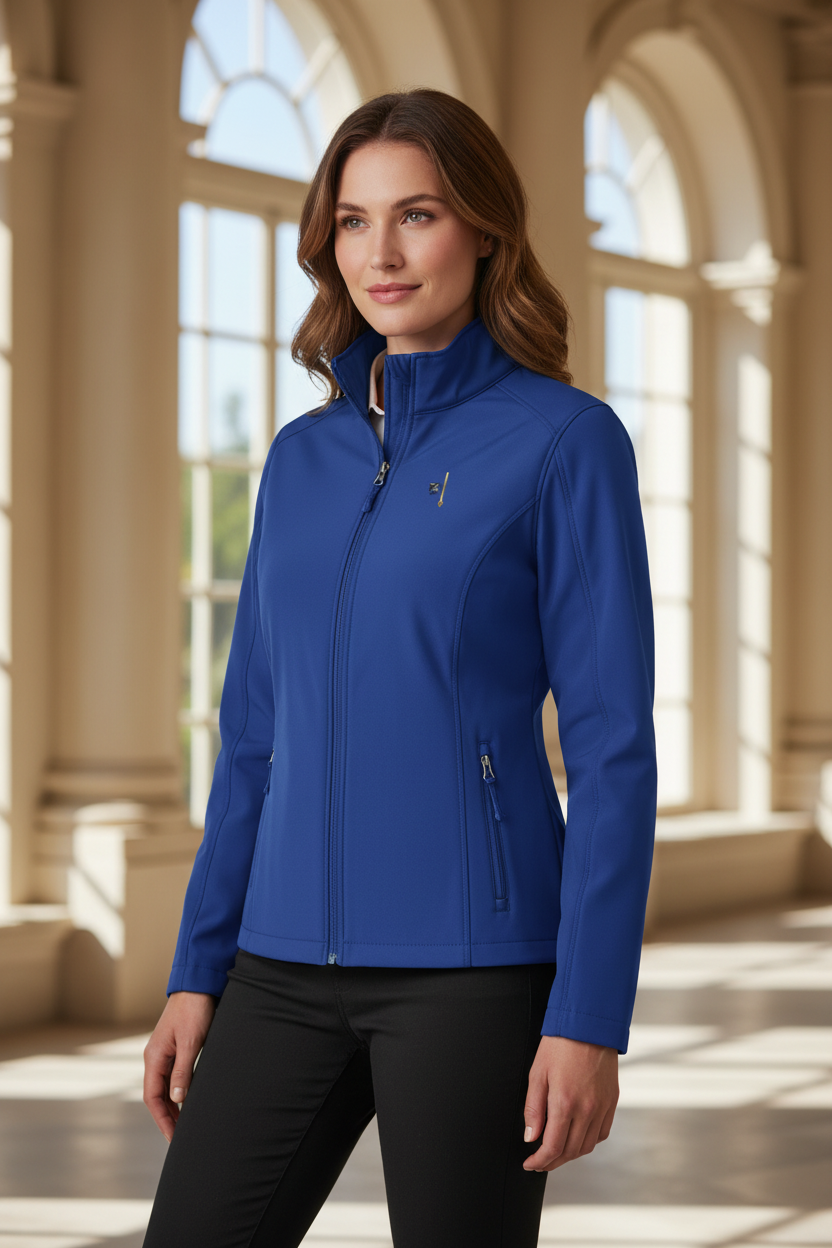 Mannequin femme bleu royal, trois-quarts
