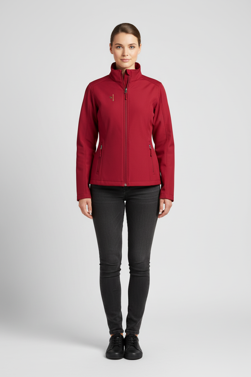 Mannequin femme rouge profond, face
