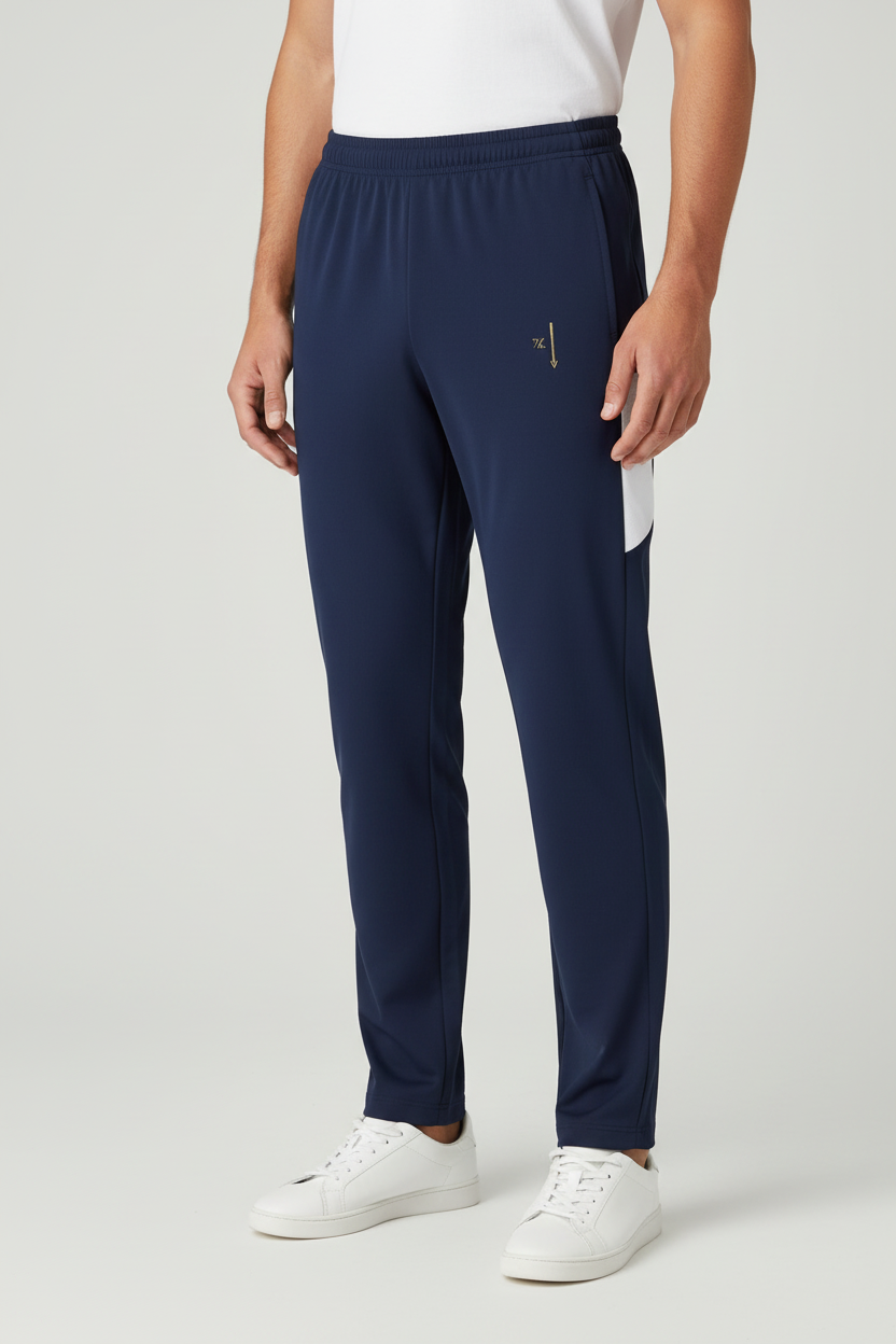 Mannequin portant le pantalon bleu marine